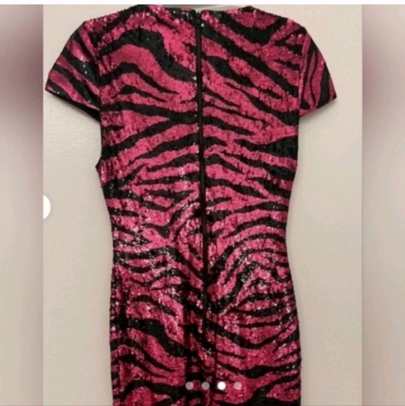 Alice + Olivia nat tiger print sequin mini dress Size 0 - Picture 13 of 15